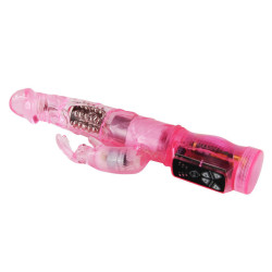 Baile - Mini Rotateur Lapin Rose Avec Superstimulateur